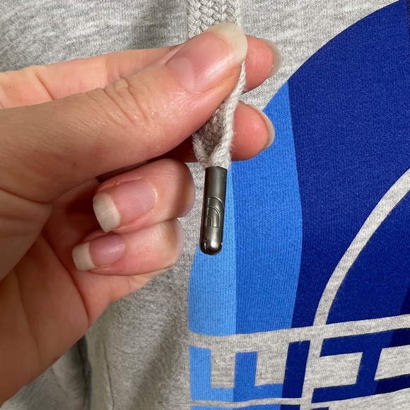 Women's North Face Light Gray Heather Urban Navy Trivet Pullover Hoodie Size S - Picture 4 of 15